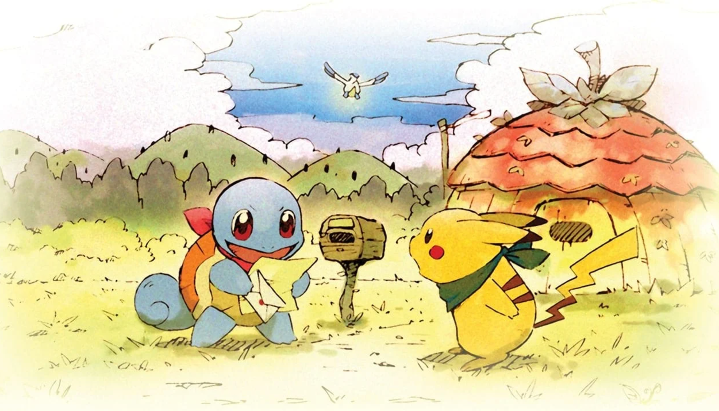 Pikachu and Squirtle